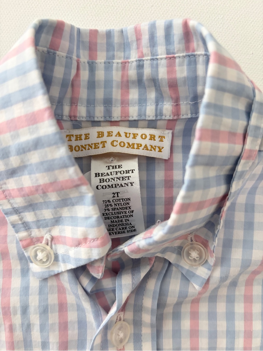 Beaufort Bonnet Boys Button-Down Plaid Shirt with Light Blue Play Shorts - Picture 2 of 8